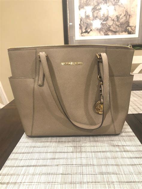 michael kors jet set taupe|Jet Set Medium Tote Bag .